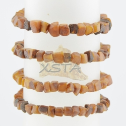Baltic amber brown natural raw bracelet